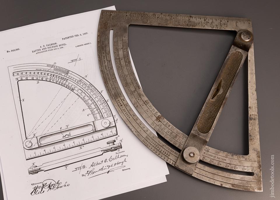 Rare Bevel A.O. CALHOON PATENT FEB. 5, 1907 - 99711