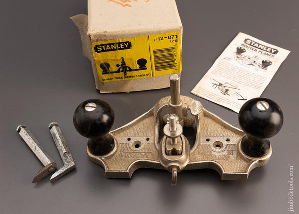 100% Complete! STANLEY No. 71 Router Plane Mint in Box - 99719