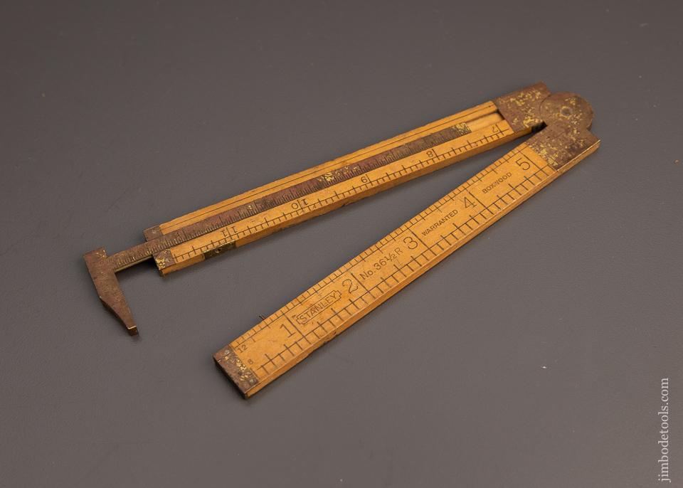 Fine STANLEY No. 36 1/2R Boxwood Caliper Rule - 99727