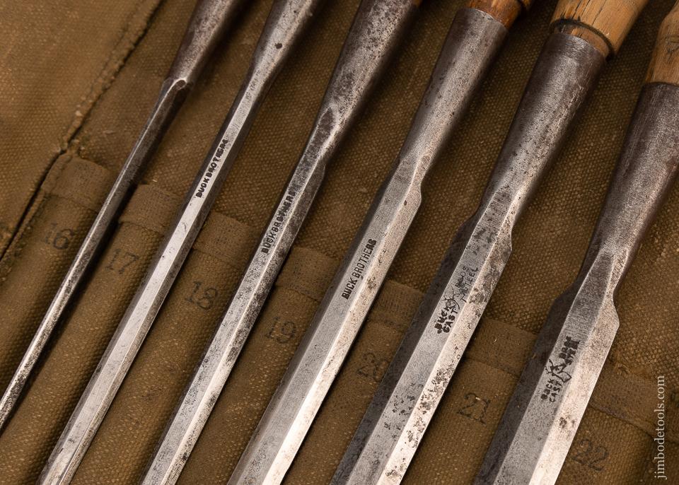 Fine Complete Set of 12 Socket Firmer Chisels by BUCK BROS. - 99762
