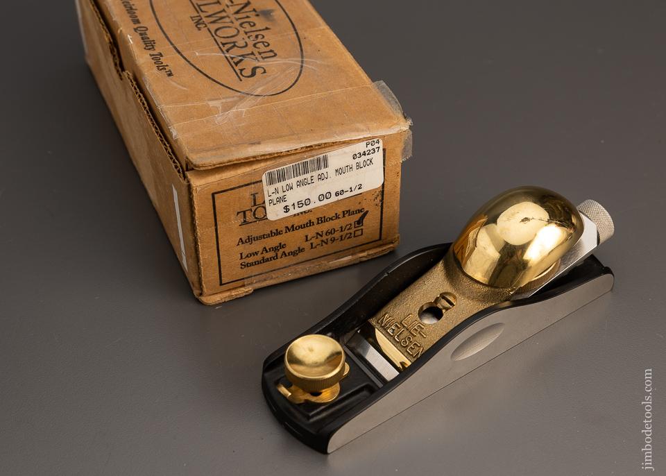 LIE NIELSEN No. 60 1/2 Low Angle Adjustable Mouth Block Plane 99766
