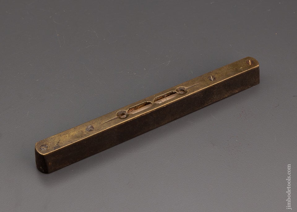 Neat Solid Iron Scottish Style Level with Brass Top - 99820