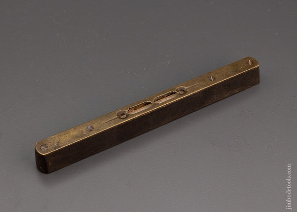 Neat Solid Iron Scottish Style Level with Brass Top - 99820