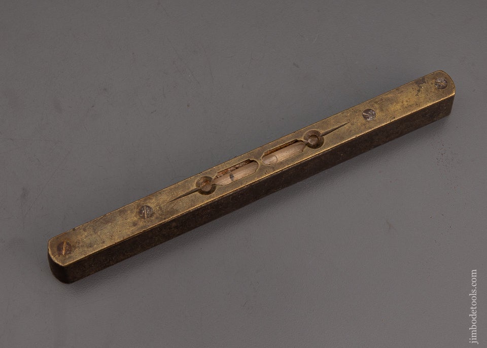 Neat Solid Iron Scottish Style Level with Brass Top - 99820