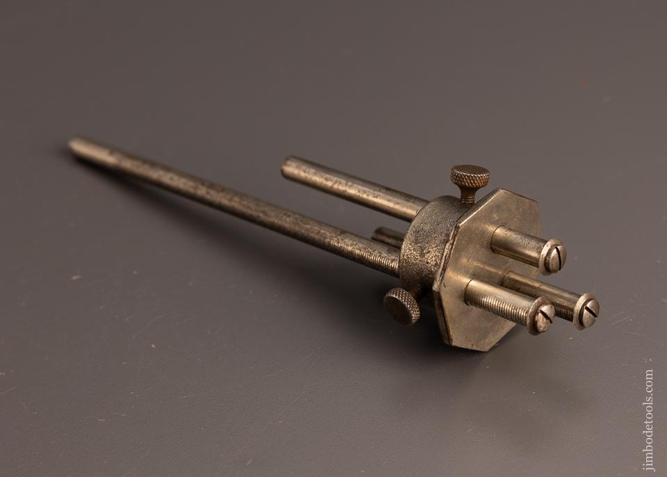 Rare and Fine GOODELL PRATT Pizza Wheel Triple Beam Marking Gauge and Mortise Gauge - 99849