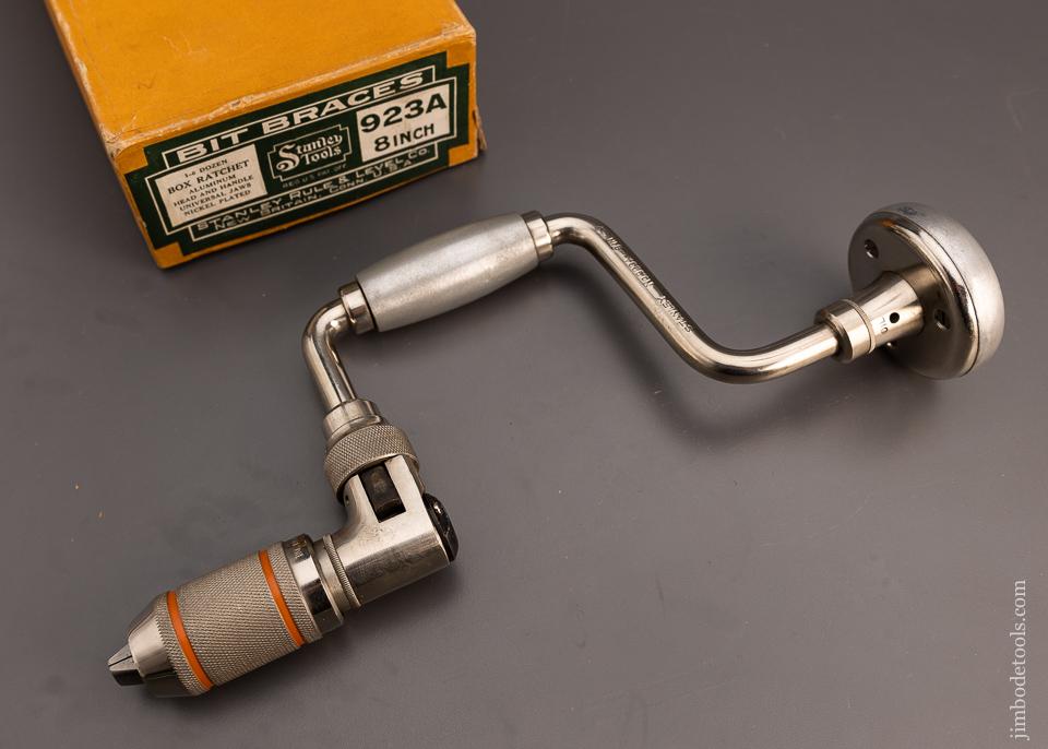 STANLEY No. 923A 8 inch Aluminum Bit Brace in Original Box - 99890