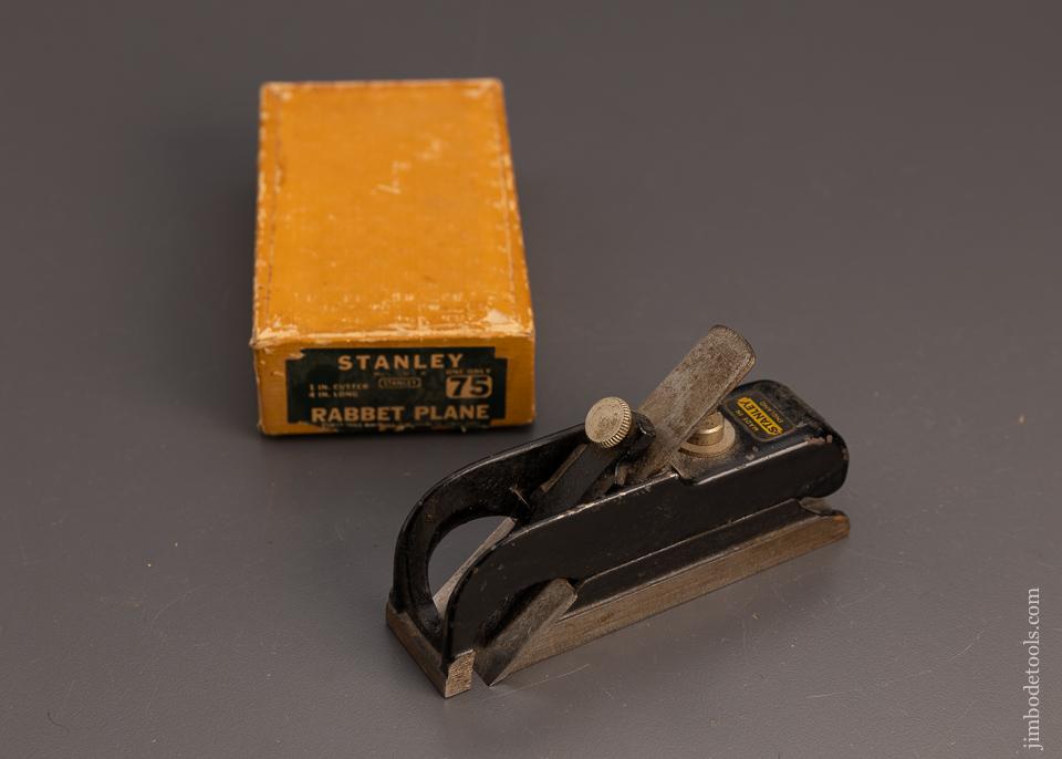 STANLEY No. 75 Bull Nose Rabbet Plane in Original Box - 99922