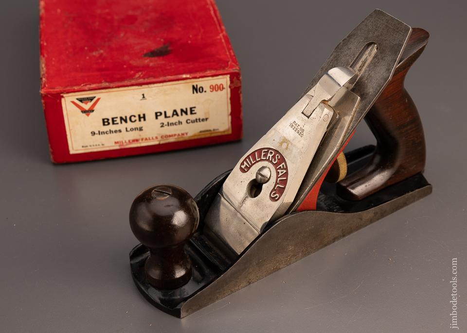 MILLERS FALLS No. 900 Bench Plane Near Mint in Box - 99932