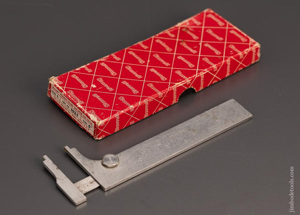6 Inch STARRETT No. 1025 Pocket Slide Caliper Mint in Box - 99968