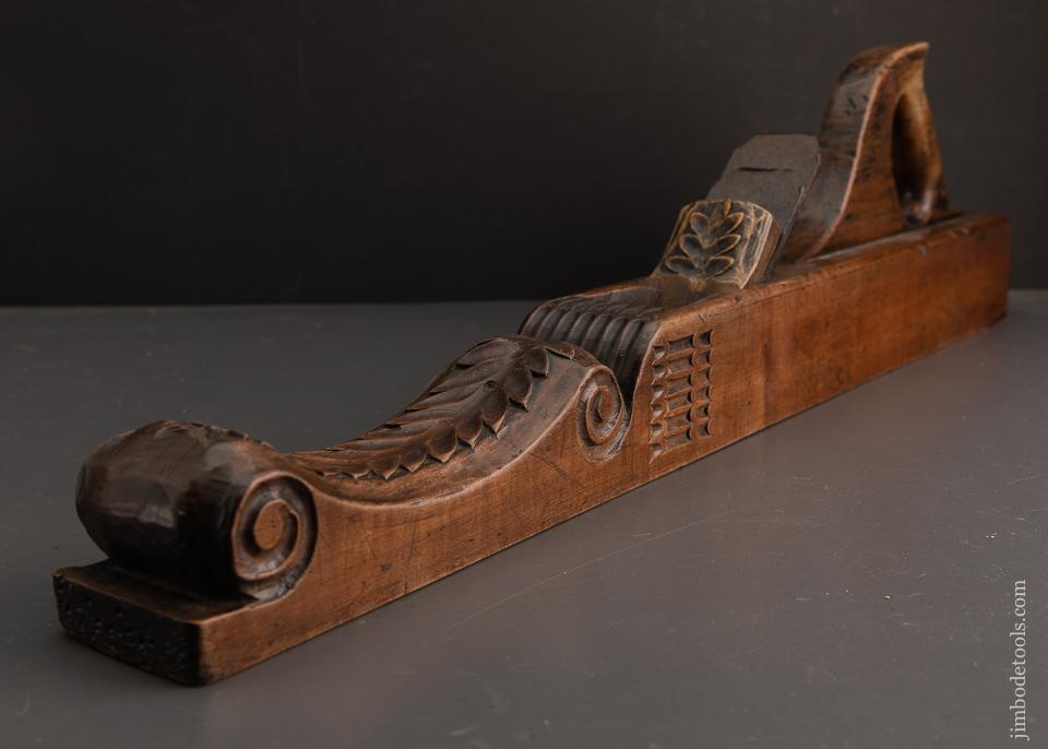 Lovely Carved 27 inch French Jointer Plane - EXCALIBUR 8