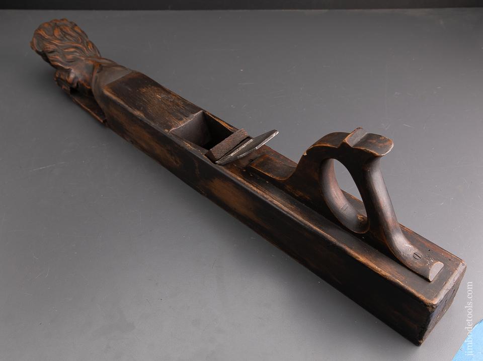 WILD! 28 inch Carved Jointer Plane with Lion - EXCALIBUR 18