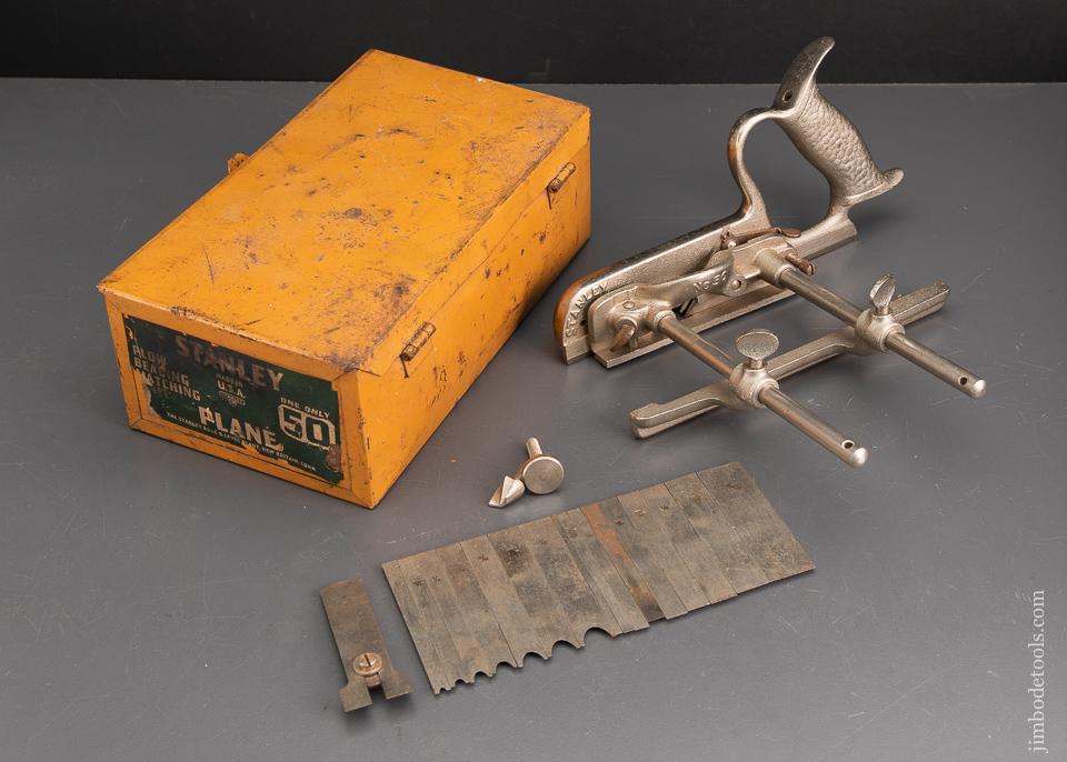 STANLEY NO. 50 Light Combination Plow Plane 100% COMPLETE in Original Tin Box - EXCALIBUR 19