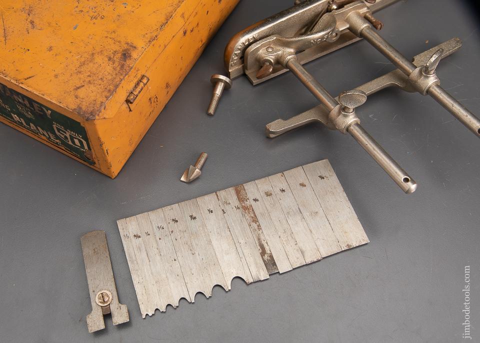 STANLEY NO. 50 Light Combination Plow Plane 100% COMPLETE in Original Tin Box - EXCALIBUR 19