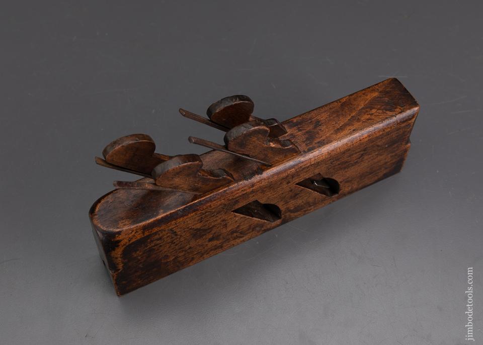 Rare! NELSON (1750-1868) Quadruple Iron Gothic Sash Moulding Plane FINE - EXCALIBUR 28