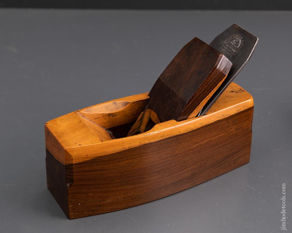 Spectacular Solid Lignum Vitae 7 3/4 inch Smooth Plane - EXCALIBUR 33
