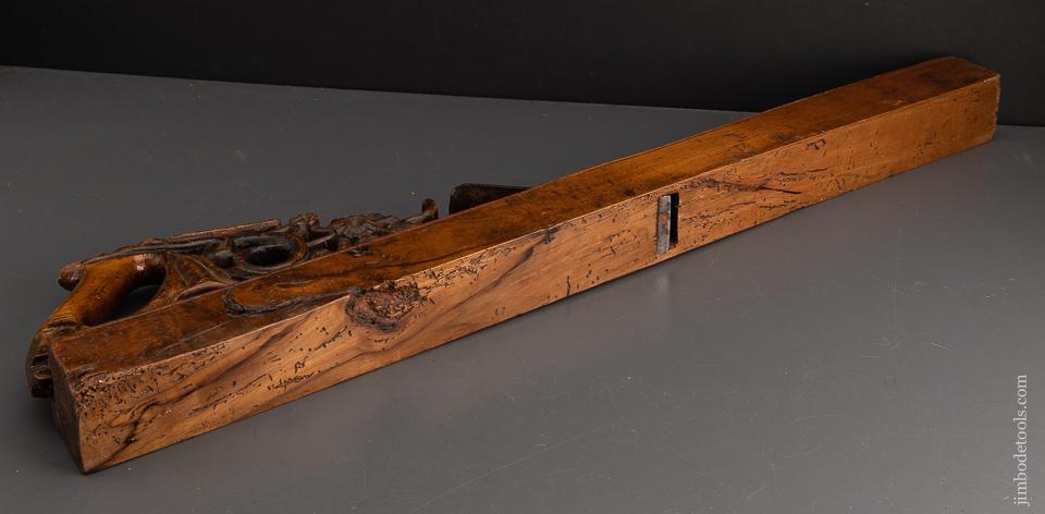 Remarkable! 18th Century French Jointer Plane 32 1/2 inches! With Amazing Carved Handle - EXCALIBUR 9