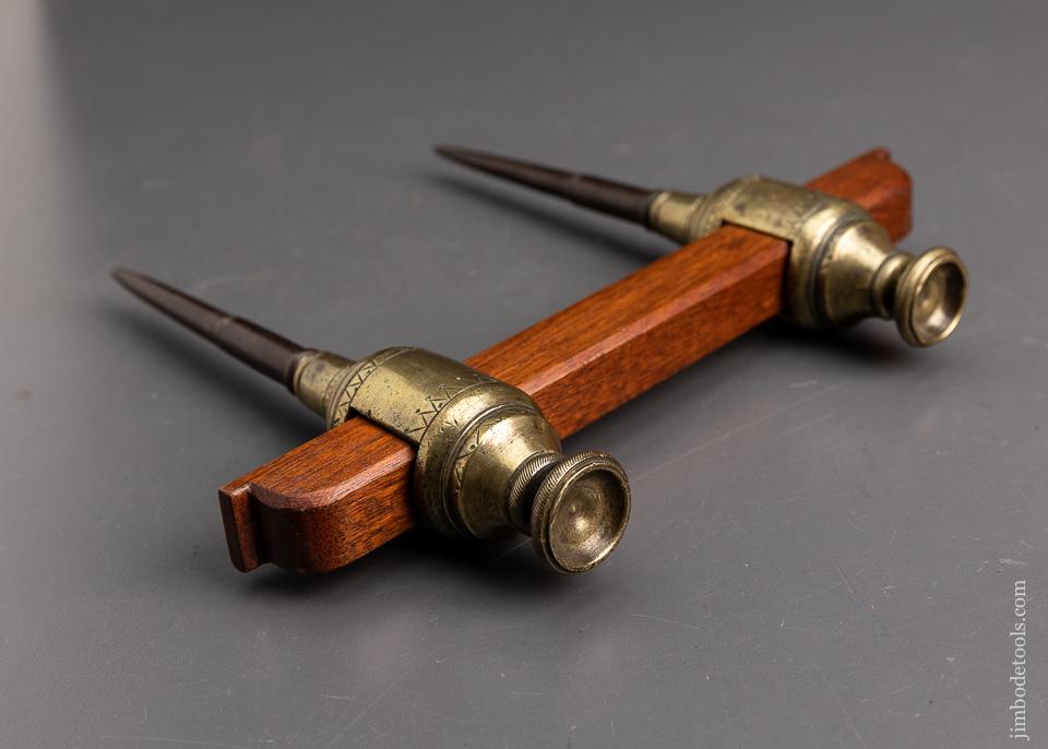 Stunning & Very Early Brass Trammel Points - EXCELSIOR 95407