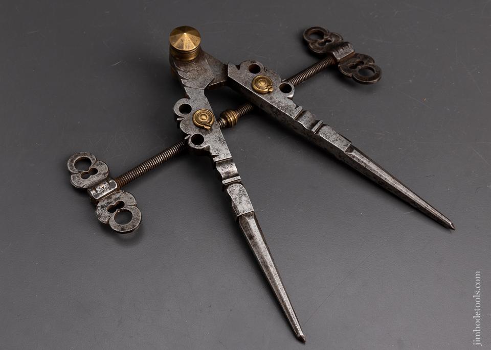 Fabulous German 17th Century Armorer’s Dividers - EXCELSIOR 95567