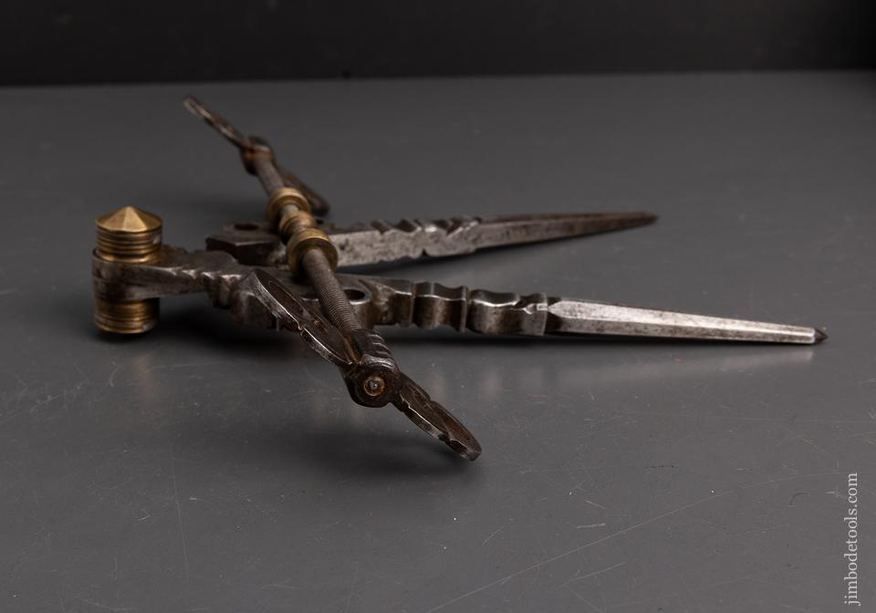 Fabulous German 17th Century Armorer’s Dividers - EXCELSIOR 95567