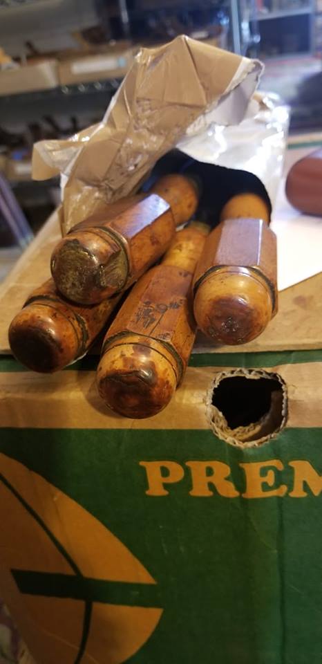 Great Set of Four MARPLES Gouges with London Pattern Boxwood Handles - 74491