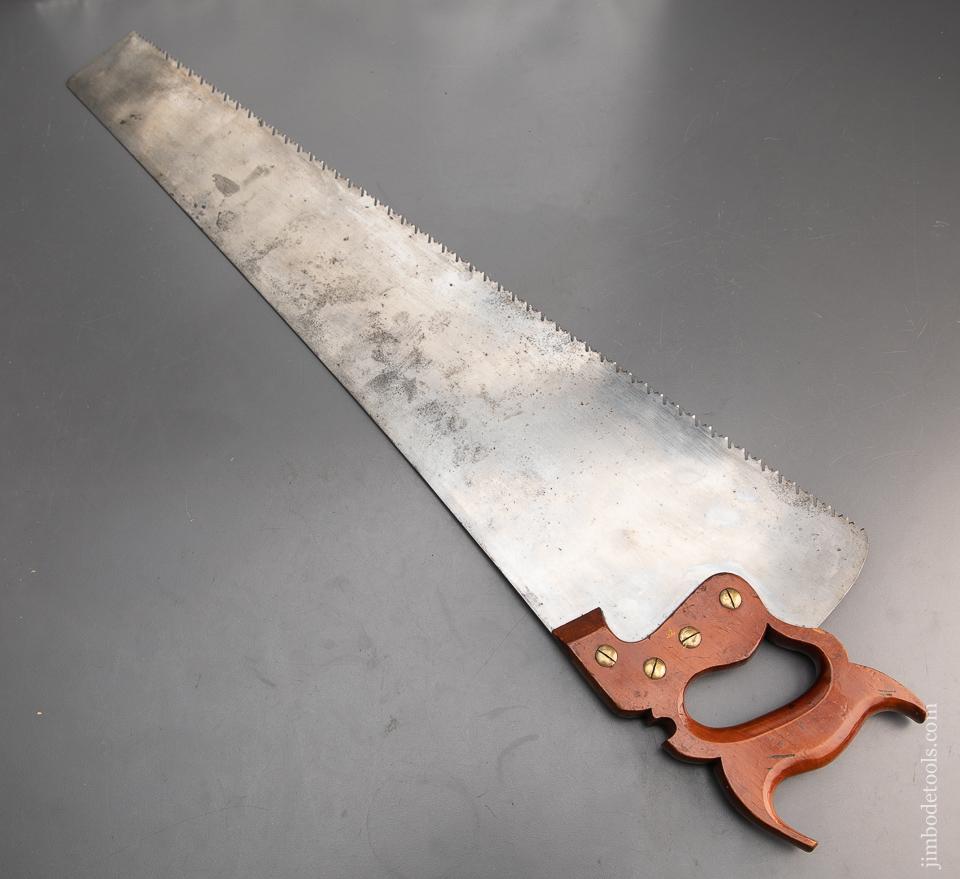 RARE & Mint! MONTAGUE, WOODROUGH SAW CO Spring Steel Double Duty Patented 1888 Hand Saw - EXCELSIOR 96154