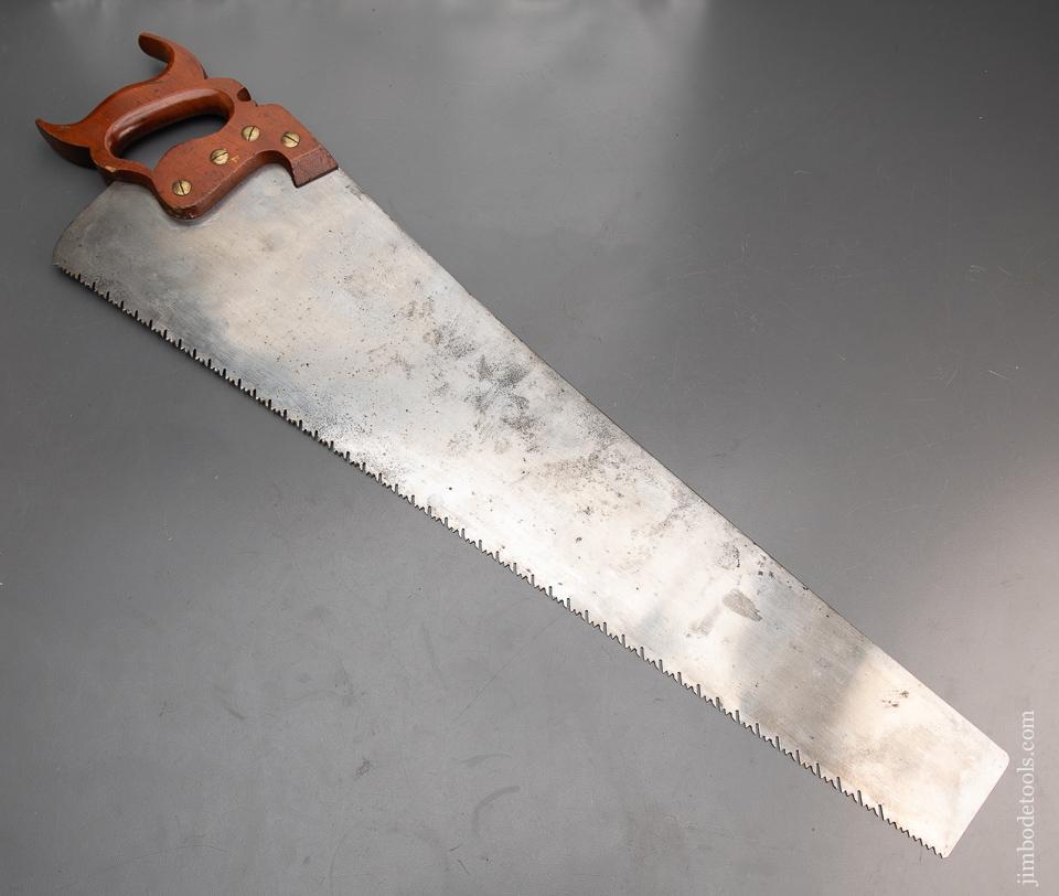 RARE & Mint! MONTAGUE, WOODROUGH SAW CO Spring Steel Double Duty Patented 1888 Hand Saw - EXCELSIOR 96154