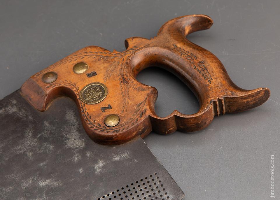 RARE Emerson Patent Perforated Saw by AMERICAN SAW CO. NY 1867 - EXCELSIOR 96155