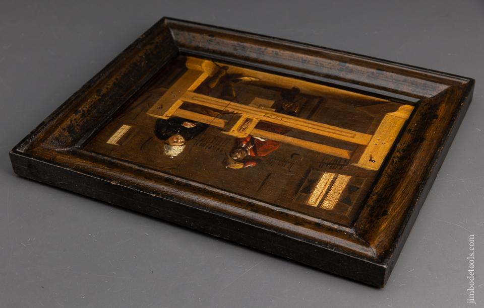 Unprecedented! 17th Century Oil Painting of a Wood turner's Workshop and Lathe DATED 1655 - EXCELSIOR 94184