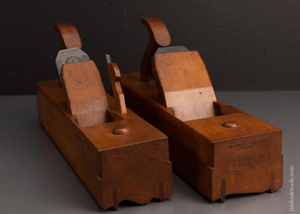 Phenomenal Pair of Large Crown Moulding Planes by “SANDOE 7 EDELEN MANUF” - a 4 STAR MAKER - EXCELSIOR 95287U