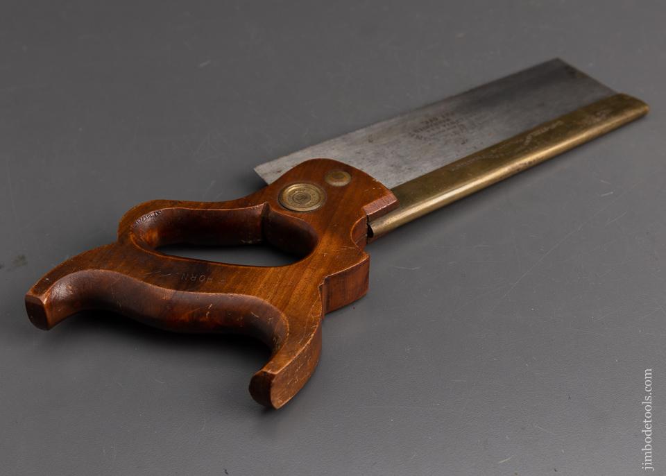 Fabulous Vintage DISSTON 8 inch Brass Back Saw - EXCELSIOR 95539