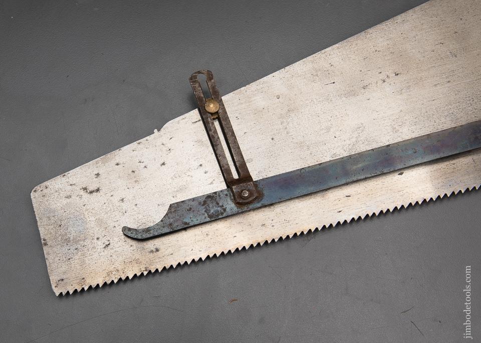 Near Mint! DISSTON Depth Gauge Saw No. 7 with Original Handle Labels - EXCALIBUR 101