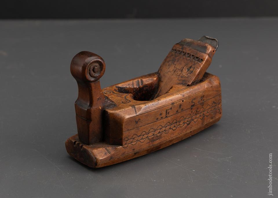 1793 Dated Dutch Carved Plane - EXCALIBUR 14