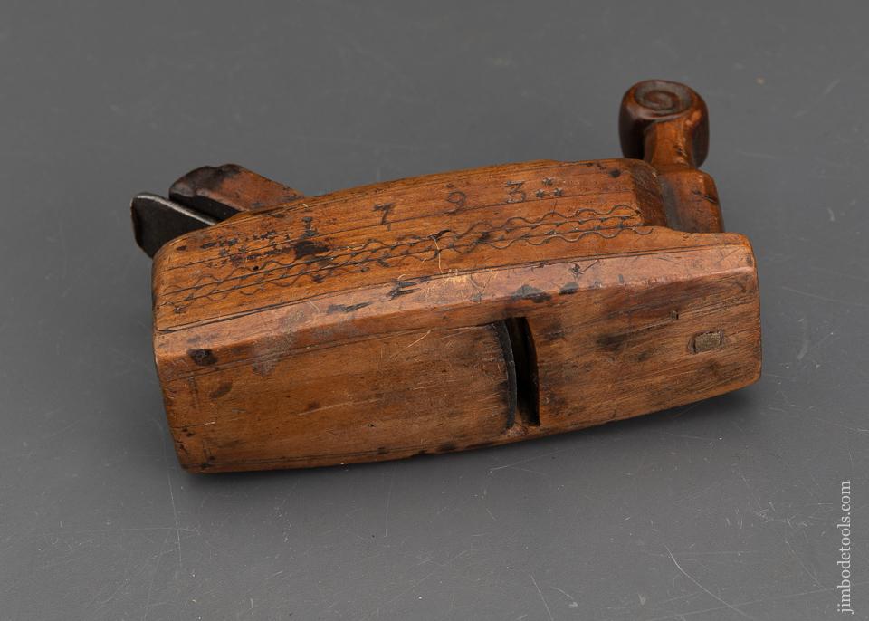 1793 Dated Dutch Carved Plane - EXCALIBUR 14