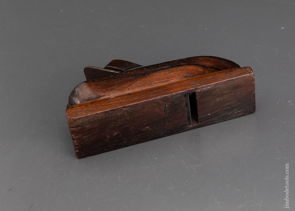 Rosewood Dutch 18th Century Figural Boat-Shaped Smooth Plane - EXCALIBUR 15