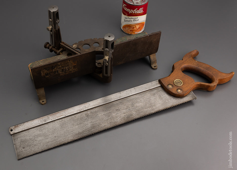 Rare and Fine Complete MILLERS FALLS NO. 15 1/2 Mini LANGDON Miter Box with Partial Label - 96670 - AS OF FEB 3