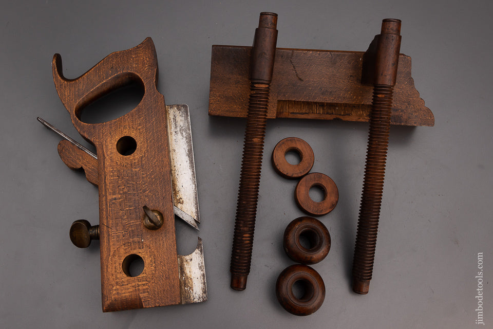 Fine SANDUSKY No. 120 Screw Arm Plow Plane with Patented Ergonomic Handle - 100665