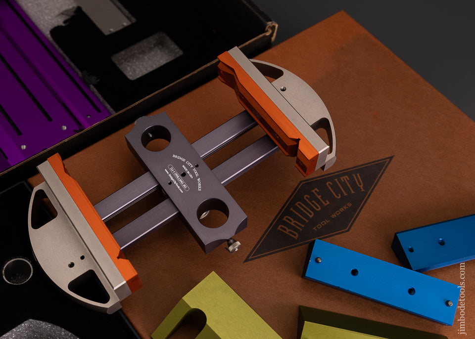 BRIDGE CITY TOOL WORKS No. DJ-1 Drilling Jig Universal Jaw Kit with Extension Plates in Box - 103456