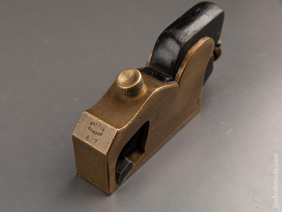 Very Rare! NORRIS No. A27 Adjustable Bull Nose Rabbet Plane in Gunmetal and Ebony - 90356U
