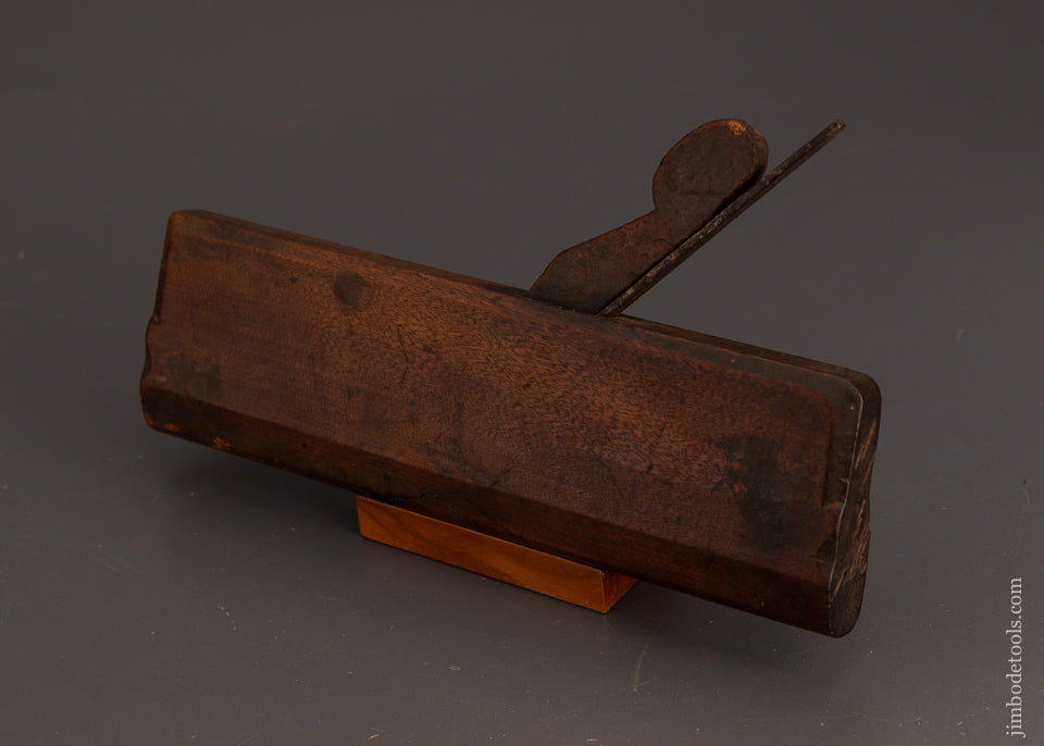 9 3/4 inch 18th Century Yellow Birch 3/4 inch Round Molding Plane by B:DEAN. - EXCELSIOR 100291
