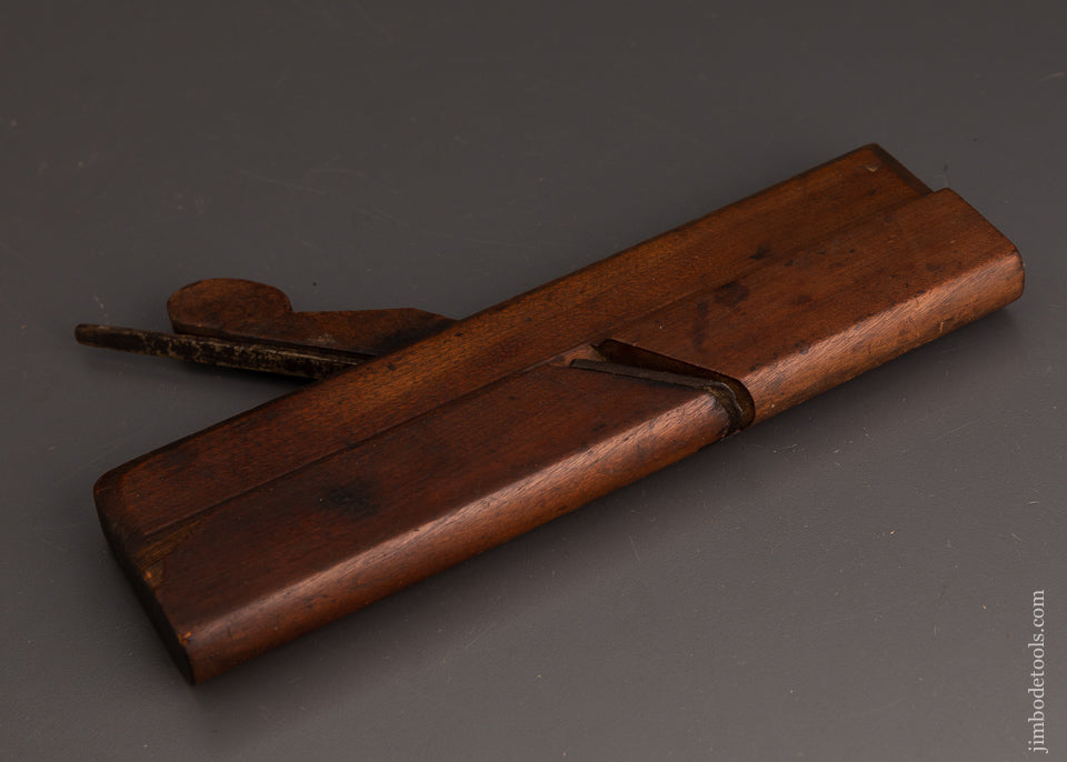 9 3/4 inch 18th Century Yellow Birch 3/4 inch Round Molding Plane by B:DEAN. - EXCELSIOR 100291