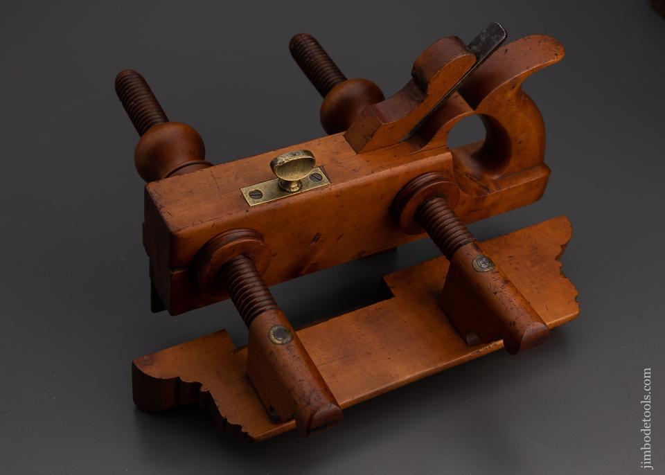 Stunning CASEY KITCHEL CO. Solid Boxwood Plow Plane with Double Ended Fence - EXCELSIOR 100652
