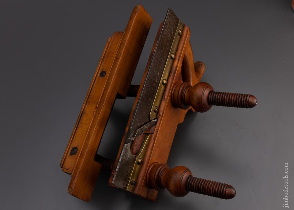 Stunning CASEY KITCHEL CO. Solid Boxwood Plow Plane with Double Ended Fence - EXCELSIOR 100652