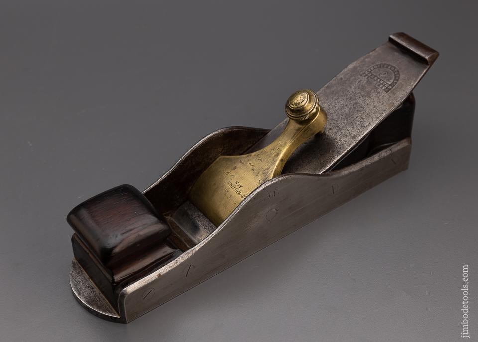 Stunning Early Screw-sided SPIERS IMPROVED PATTERN Dovetailed Miter Plane - EXCELSIOR 100657
