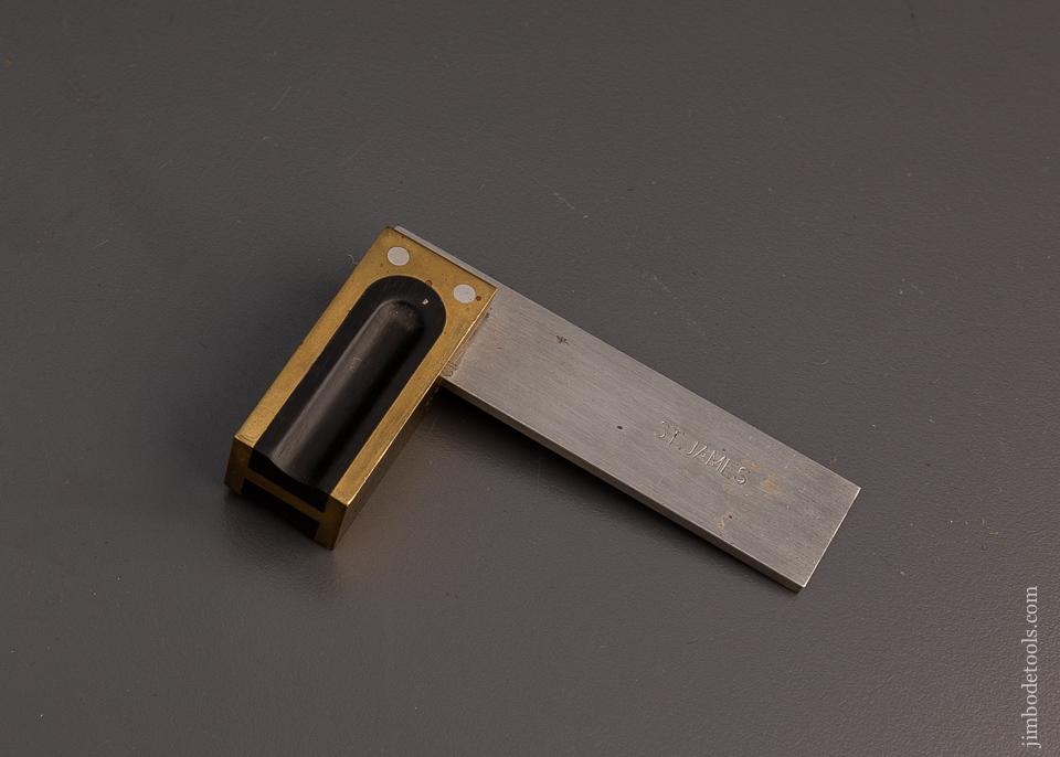 Spectacular ST. JAMES BAY Ebony 2 1/4 Inch Try Square - EXCELSIOR 100920