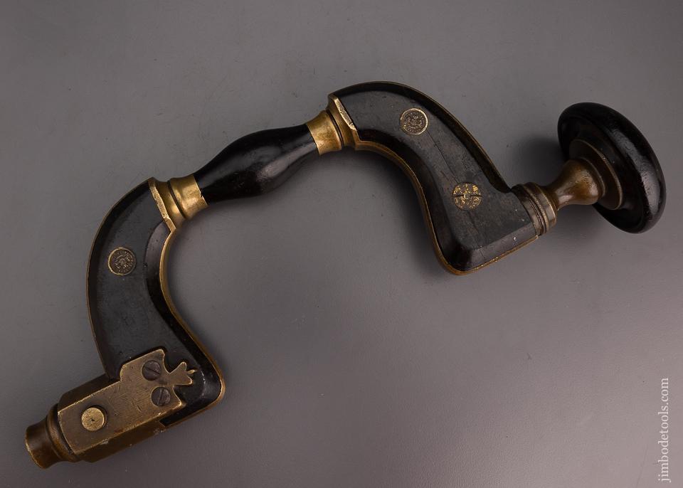 Stunning SIMS PATENT Ebony & Brass Framed Brace by C. PARKIN SHEFFIELD - EXCELSIOR 101310