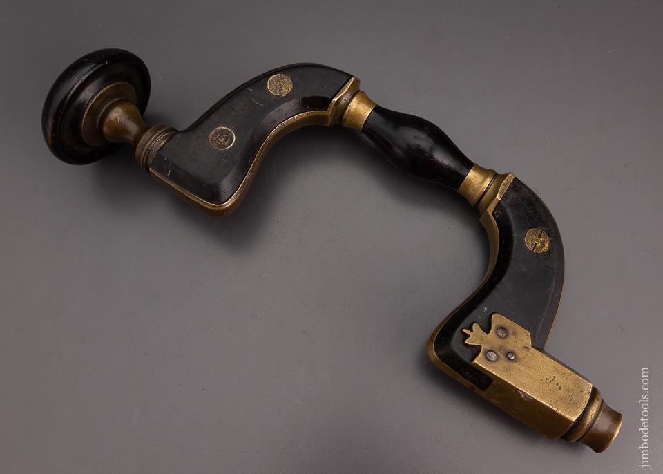 Stunning SIMS PATENT Ebony & Brass Framed Brace by C. PARKIN SHEFFIELD - EXCELSIOR 101310