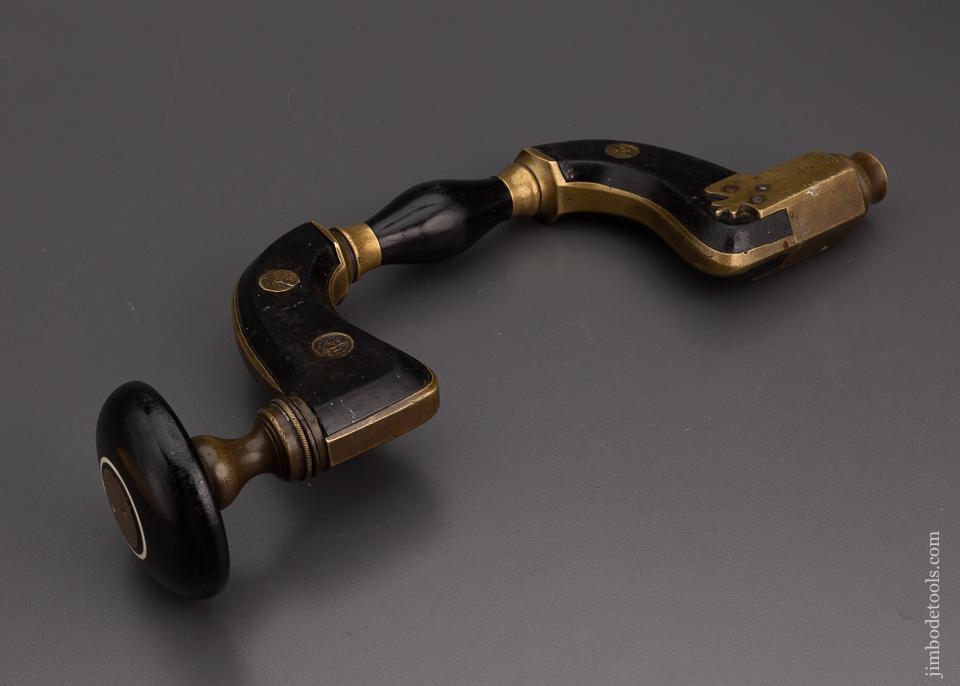 Stunning SIMS PATENT Ebony & Brass Framed Brace by C. PARKIN SHEFFIELD - EXCELSIOR 101310