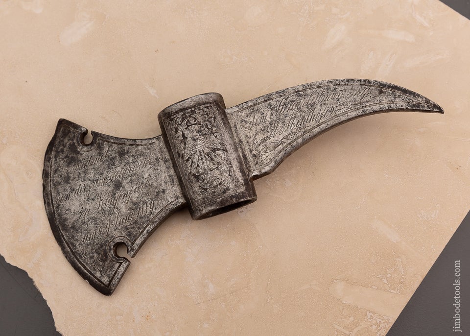 Stunning ENGRAVED & DATED 1889 Fireman’s Axe - EXCELSIOR 101749