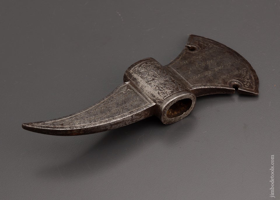 Stunning ENGRAVED & DATED 1889 Fireman’s Axe - EXCELSIOR 101749
