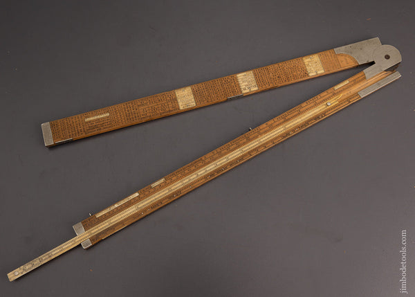J.B. MORRIS & SON LONDON Engineer’s Slide Rule Boxwood & German Silver Fine - EXCELSIOR 101763